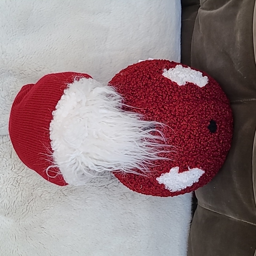 NWT Pottery Barn Jolly Santa Gnome Pillow